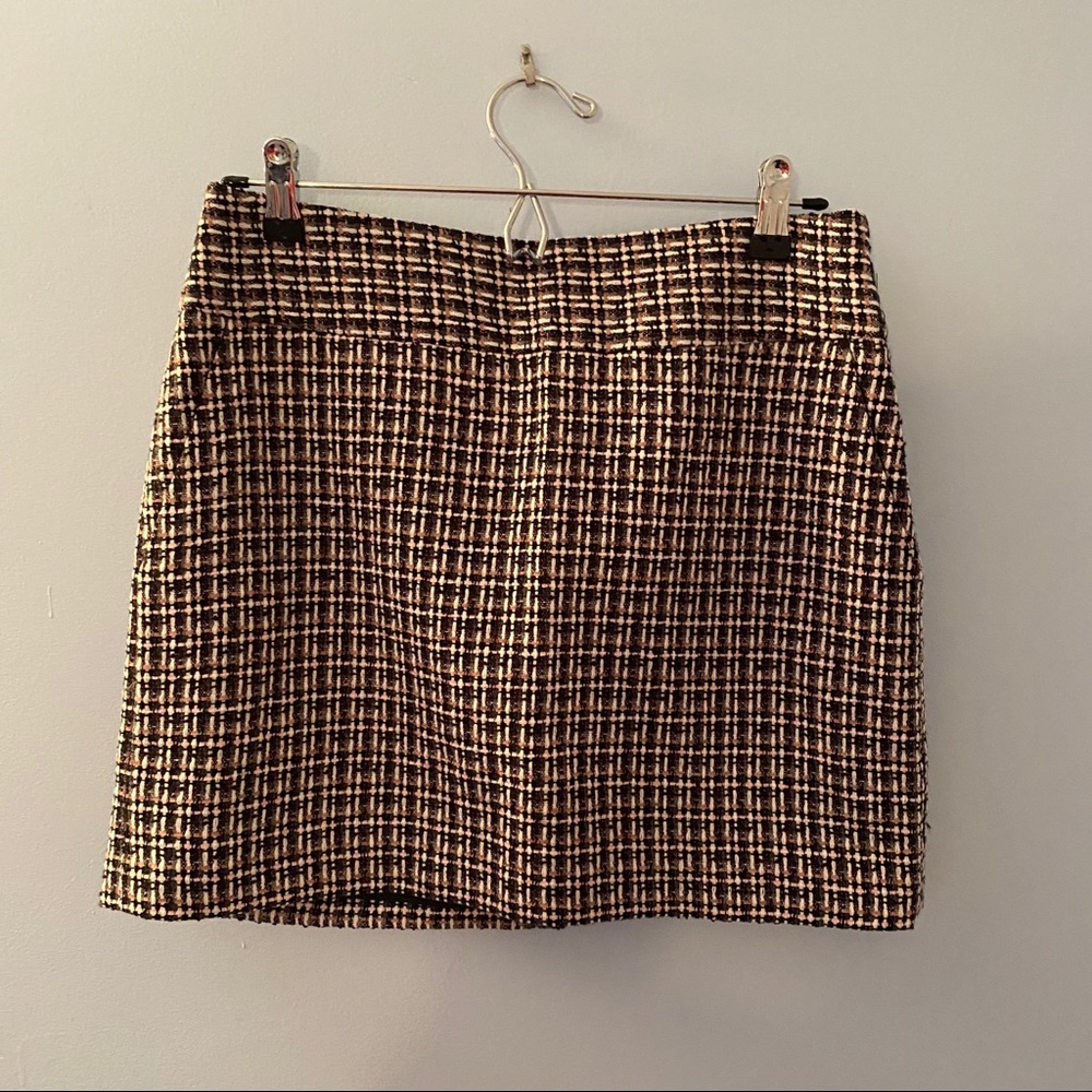 Forenza Black, Pink & White Tweed Skirt, Sz 4